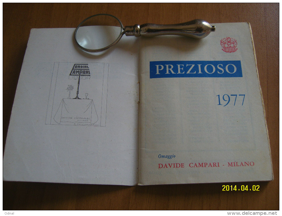 CALENDARIETTO  PREZIOSO  CAMPARI 1977 (6 Foto) - Formato Piccolo : 1971-80