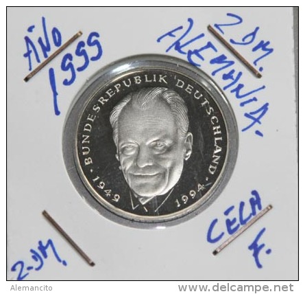 Alemania 2.00  Mark  (Willy Brandt)   Año 1999- ( CECA -F -) - CONSERVACIÓN ( S/C ) PROOF - 2 Marcos