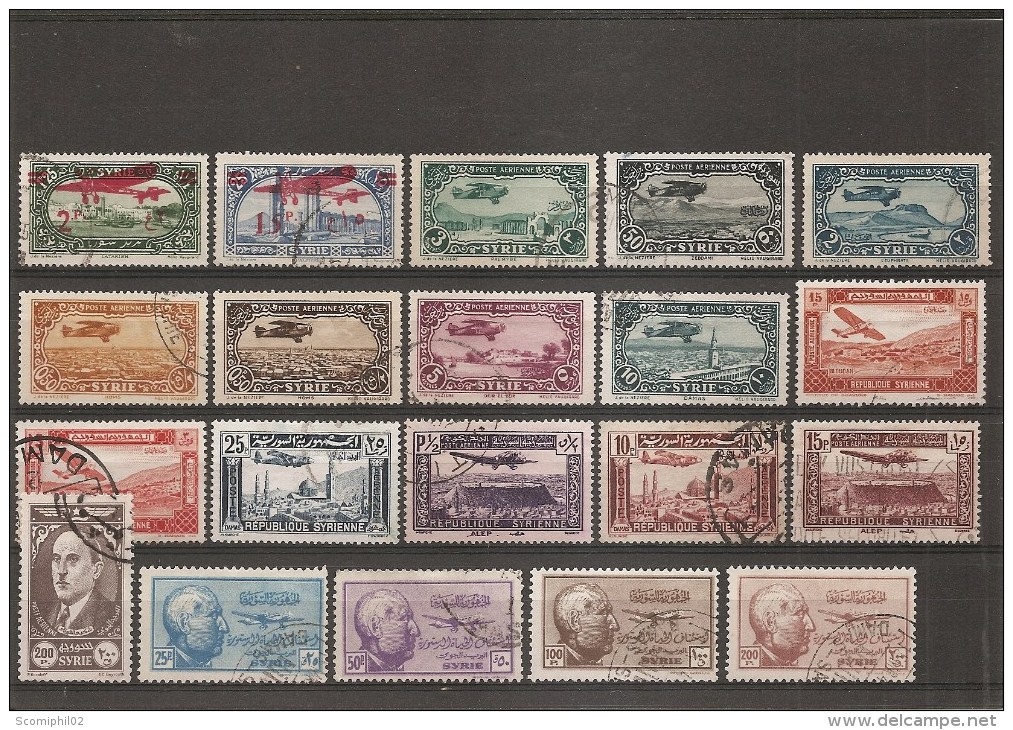 Syrie Française ( Lot De Timbres Divers De PA Oblitérés) - Airmail