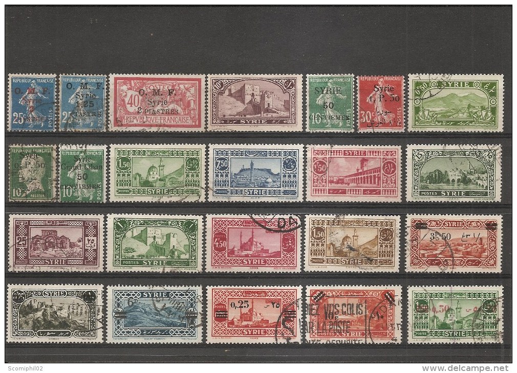 Syrie Française ( Lot De Timbres Divers Oblitérés) - Used Stamps