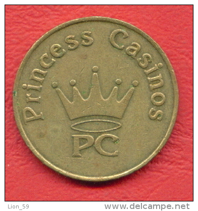 F2379 / - PRINCESS CASINOS - 27 Mm - Jeton Token  Gettone  - SOFIA - Bulgaria Bulgarie Bulgarien Bulgarije - Casino