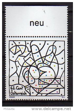 2014 Austria /Österreich - Draw Your Own Sign / Neu Zeichnen - Odd Stamp For Self Painting-  1v Paper -MNH** - Fehldrucke