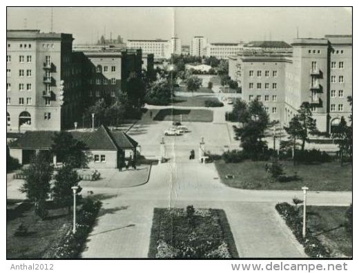 Eisenhüttenstadt Pawlow-Alle PKW Plattenbau Wohnhäuser Siedlung 21.8.1967 - Eisenhuettenstadt