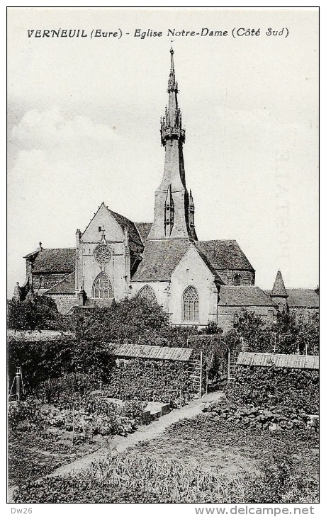 Verneuil - Eglise Notre-Dame - Côté Sud - Edition G. Boulé - Carte Non Circulée - Verneuil-sur-Avre