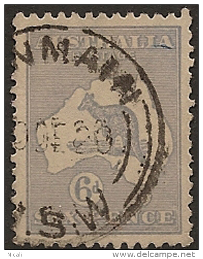 AUSTRALIA 1915 6d Dull Blue Roo SG 38b GU WG34 - Usados