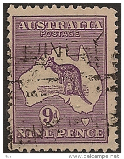 AUSTRALIA 1915 9d Violet Roo SG 39 VGU WG35 - Oblitérés