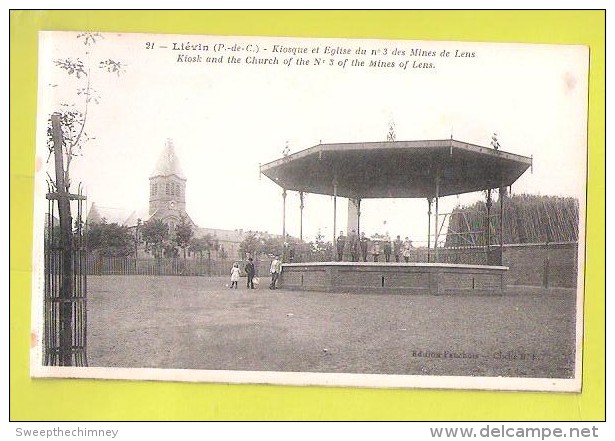 CPA 62 LIEVIN N° 21 Kiosque Et Eglise Du N°3 Des Mines De Lens Unused - Lievin