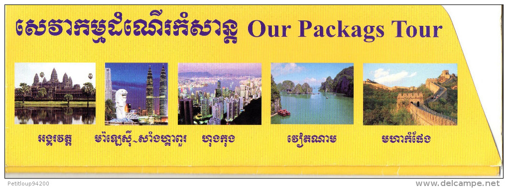 POCHETTE *TICKETS TRANSPORT*DOCUMENTS VOYAGE  Cambodge - Tickets