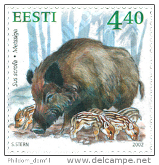 Ref. 100547 * MNH * - ESTONIA. 2002. WILD FAUNA . FAUNA SALVAJE - Estland