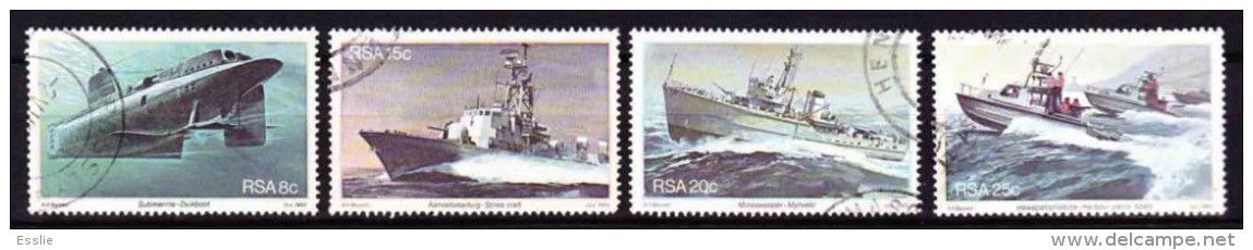 South Africa -1982 - Simonstown Naval Base  - Complete Set - Ships, Submarine - Oblitérés