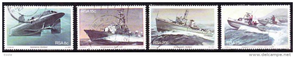 South Africa -1982 - Simonstown Naval Base  - Complete Set - Ships, Submarine - Duikboten