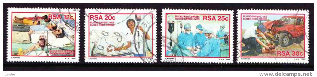 South Africa -1986 Donate Blood - Complete Set, Medical, Accident - Gebraucht