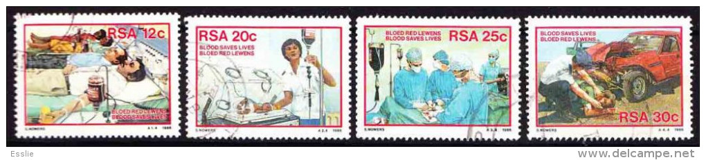 South Africa -1986 Donate Blood - Complete Set, Medical, Accident - Secourisme