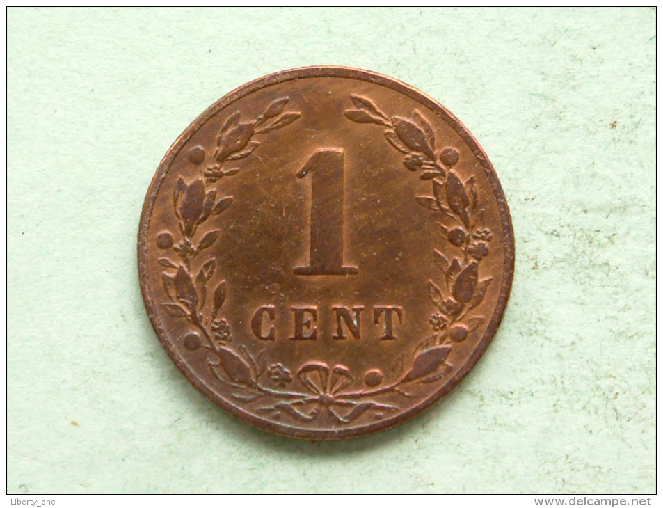 1881 - 1 Cent / KM 107 ( Uncleaned Coin - For Grade, Please See Photo ) !! - 1849-1890 : Willem III