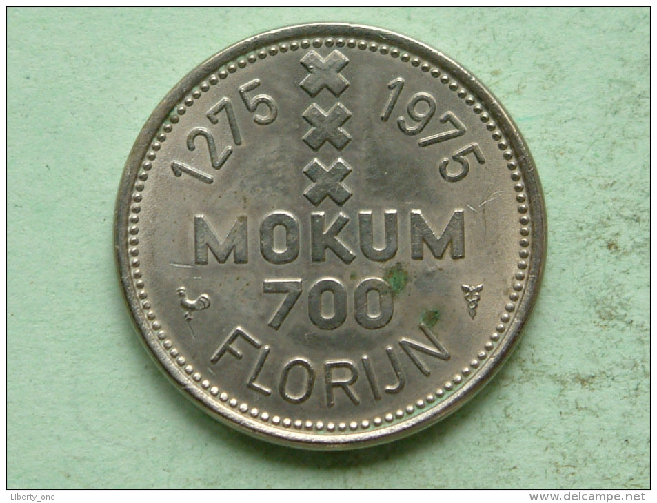 MOKUM 700 FLORIJN / 1275 - 1975 Insigna Amstelredami ( Uncleaned Coin - For Grade, Please See Photo ) !! - Sonstige & Ohne Zuordnung