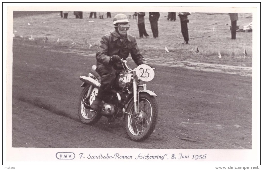 7. Sandbahnrennen In Scheeßel 1956 , Motorrad , Sandbahn , Speedway , Grasbahn , Moto Cross !!! - Motos