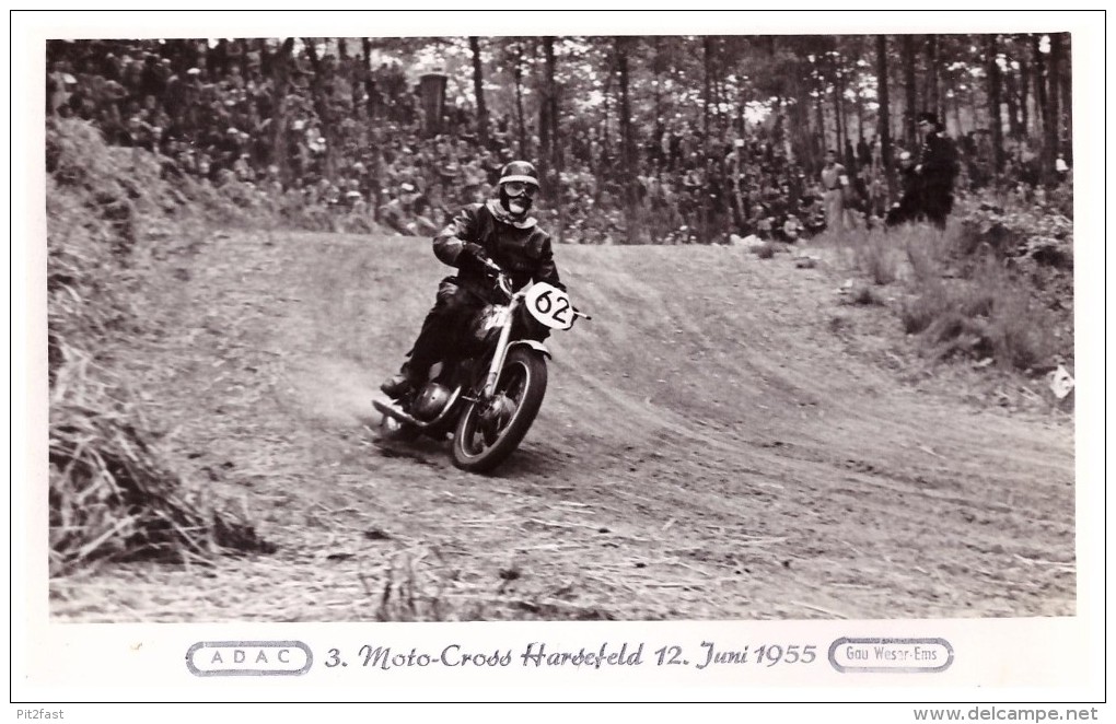 AK Harsefeld - Motocross 1955 , Motorrad , Sandbahn , Speedway , Grasbahn , Moto Cross , Motorsport , Stade !!! - Motos