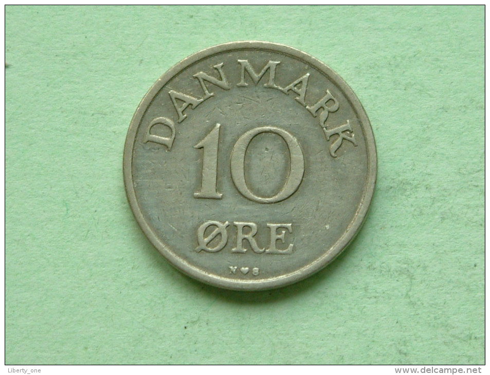 1953 NS - 10 Ore / KM 841.1 ( Uncleaned Coin - For Grade, Please See Photo ) !! - Dinamarca