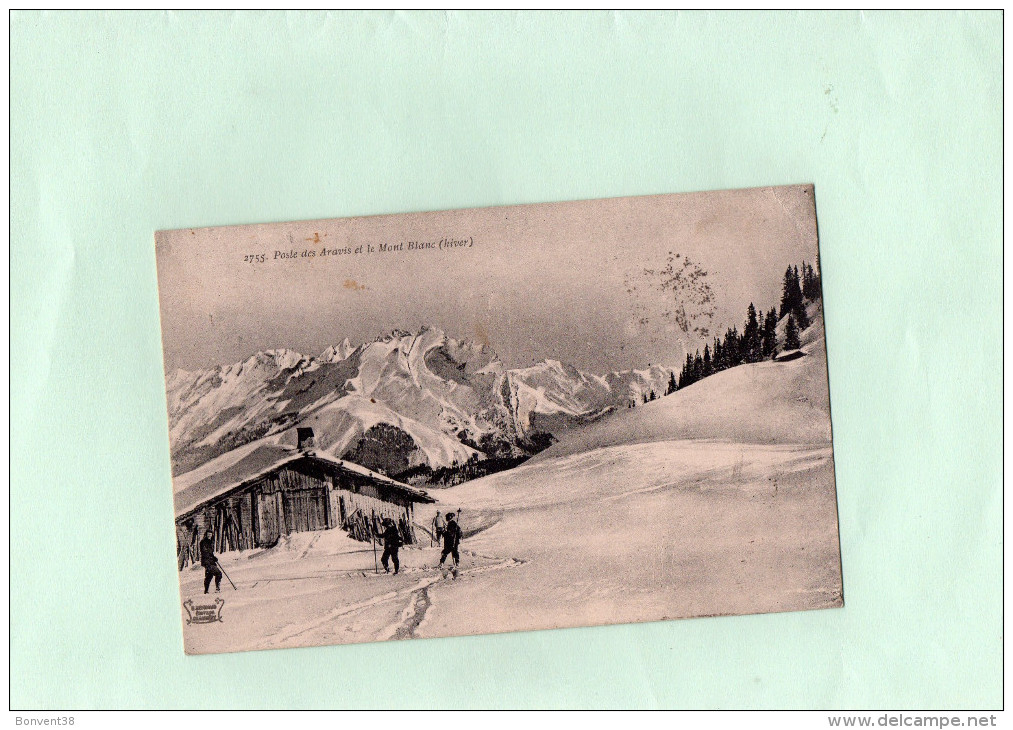 Poste Des ARAVIS Et Le MONT BLANC (Hiver) - Autres & Non Classés