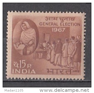 INDIA, 1967, LOT Of 10 Stamps,  Indian General Election, Voters And Polling Booth,  MNH, (**) - Ongebruikt