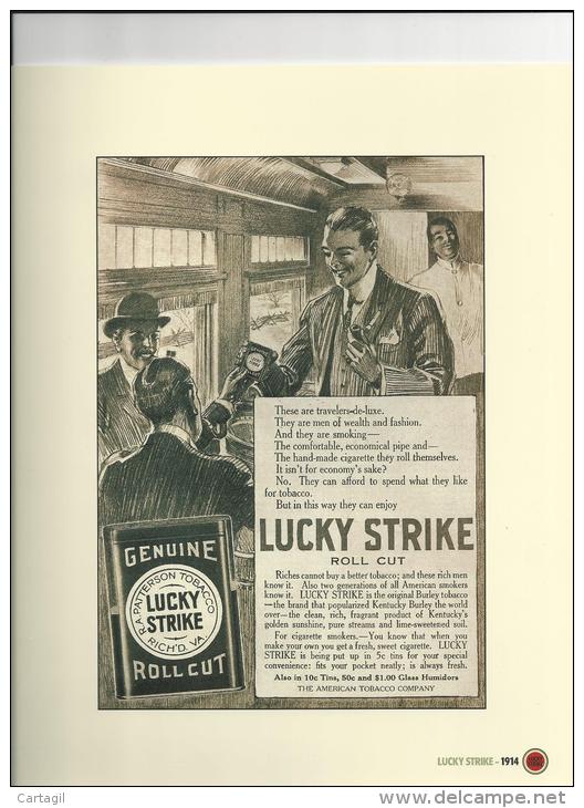 AC - Rare Classeur Publicitaire  " Lucky Strike" - Documents