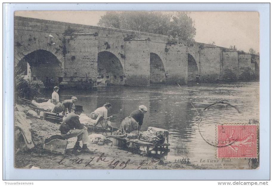 LIMAY - LE VIEUX PONT - LAVANDIERES - Limay