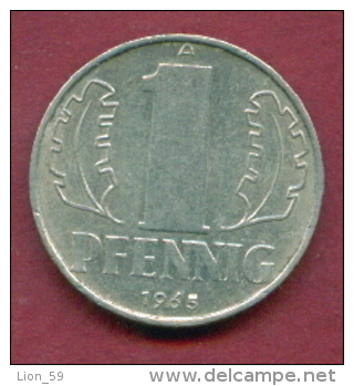 F2460 / - 1 Pfening 1965 (A) - DDR , Germany Deutschland Allemagne Germania - Coins Munzen Monnaies Monete - 1 Pfennig