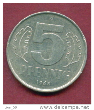 F2470 / - 5 Pfening 1968 (A) - DDR , Germany Deutschland Allemagne Germania - Coins Munzen Monnaies Monete - 5 Pfennig