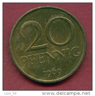 F2480 / - 20 Pfening 1969 (A) - DDR , Germany Deutschland Allemagne Germania - Coins Munzen Monnaies Monete - 20 Pfennig