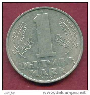 F2486 / - 1 Mark 1963 (A) - DDR , Germany Deutschland Allemagne Germania - Coins Munzen Monnaies Monete - 1 Marco