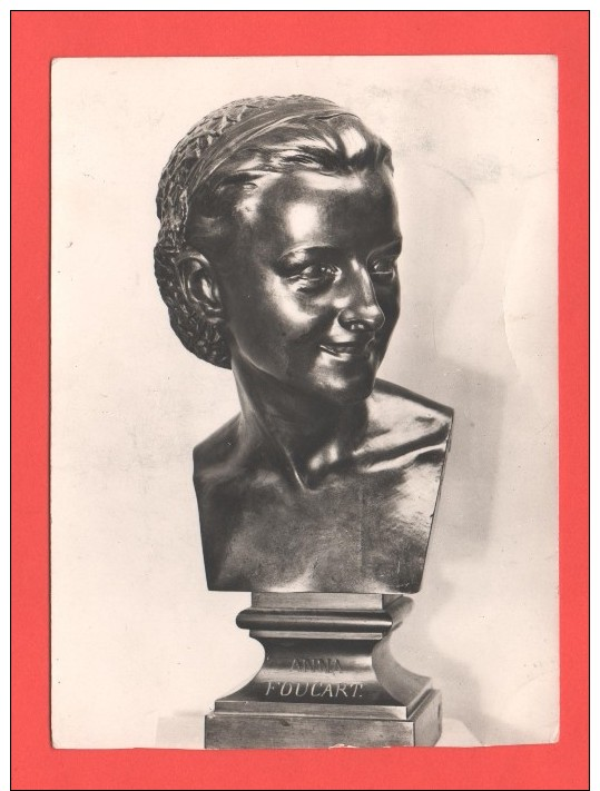 Buste D'Anna Foucart J.B. CARPEAUX Valencienne Musée Des Beaux-Arts C.et Timbre 1er Jour - Musées