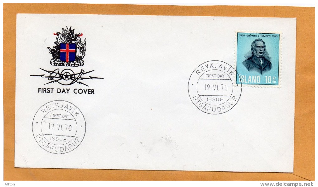 Iceland 1970 FDC - FDC