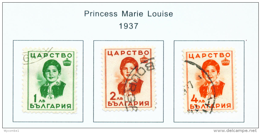 BULGARIA  -  1937  Princess Marie Louise  Used As Scan - Used Stamps