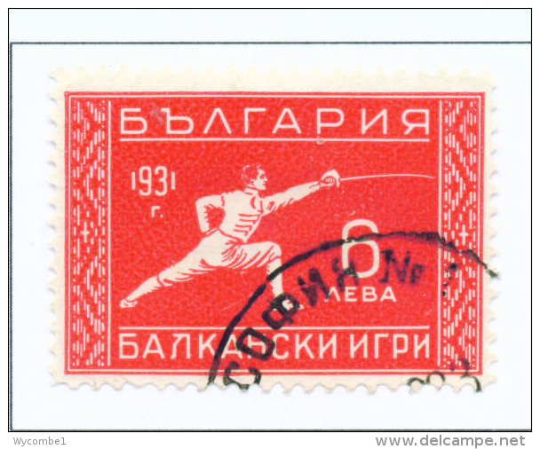 BULGARIA  -  1933  Balkan Games  6l  Used As Scan - Used Stamps