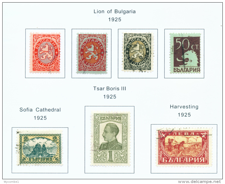 BULGARIA  -  1925  Various Issues  Used As Scan - Used Stamps
