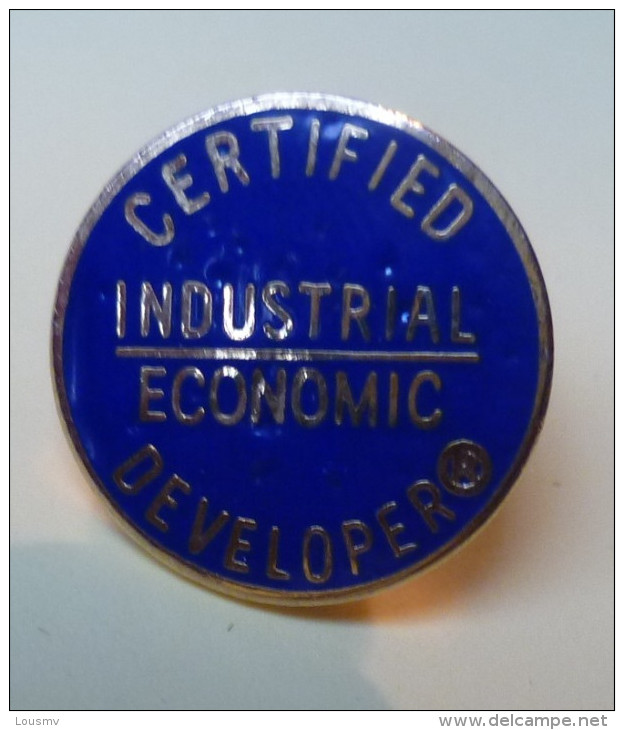 Pin's : Certified Industrial Economic Developer - Autres & Non Classés