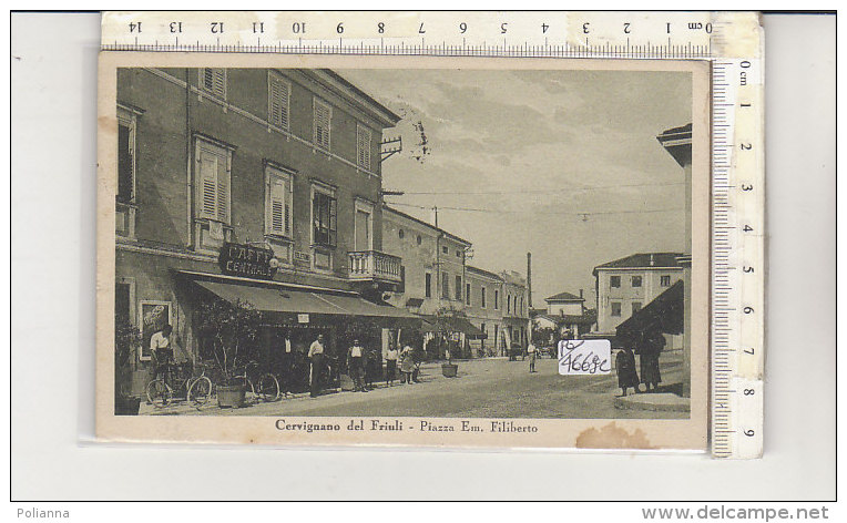 PO4669C# FISCALI PACCHI POSTALI RSI REPUBBLICA SOCIALE Su Cartolina UDINE - CERVIGNANO DEL FRIULI - CAFFE'  VG 1944 - Fiscaux