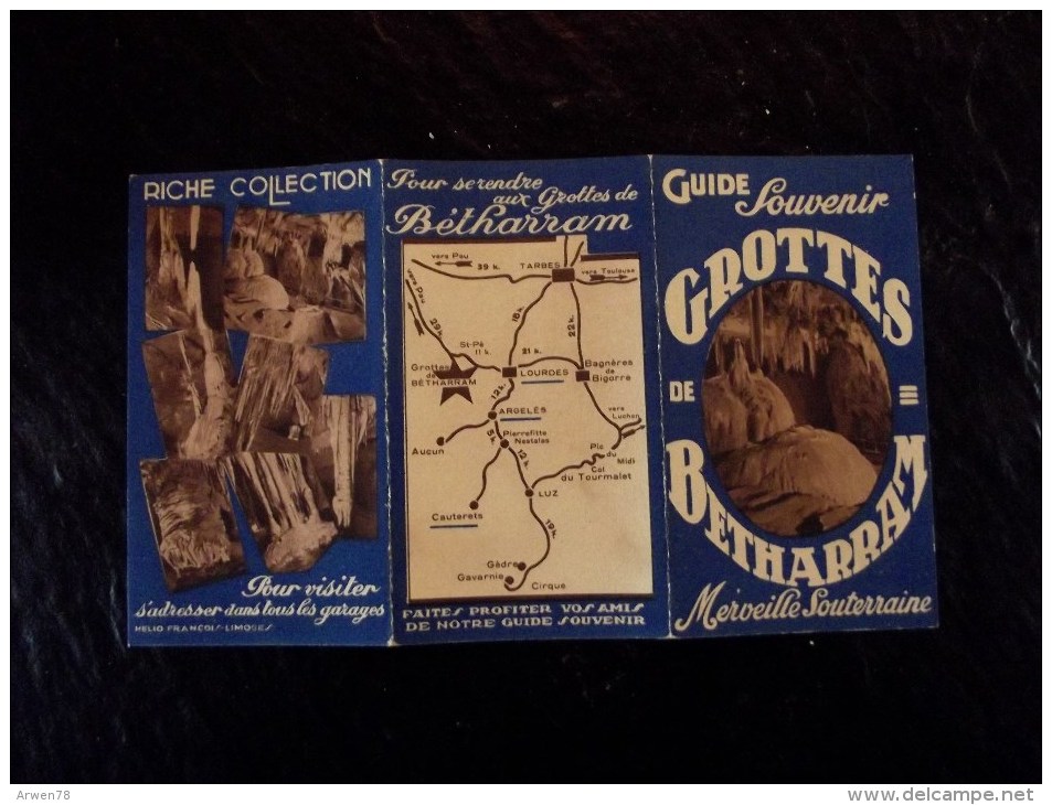 Depliant Pour Les Grottes De Betharram - Cartes/Atlas