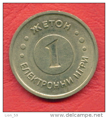 F2399 / - HANSA SPIELOTEK - 1 Electronic Games CASINO - 24 Mm - Jeton Token  Gettone  - Bulgaria Bulgarie Bulgarien - Casino