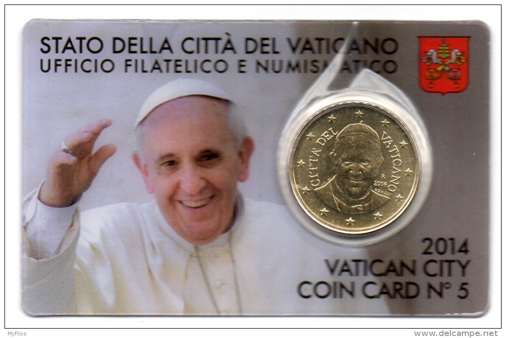 2014 VATICANO VATIKAN COIN CARD CENT. 50 N° 5 - Vatikan