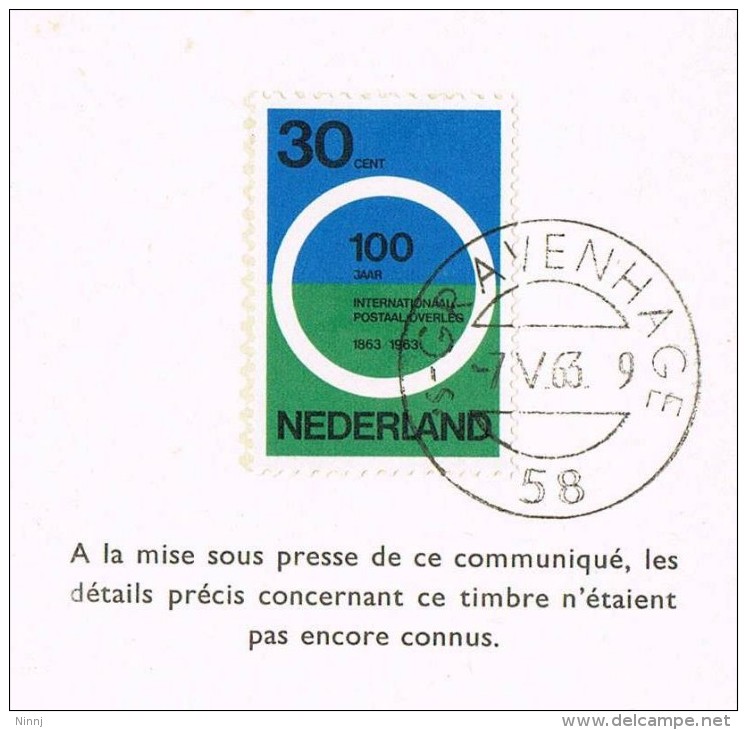 Pays - Bas - La Haye - 100º Service Philatelique Des PTT - Storia Postale