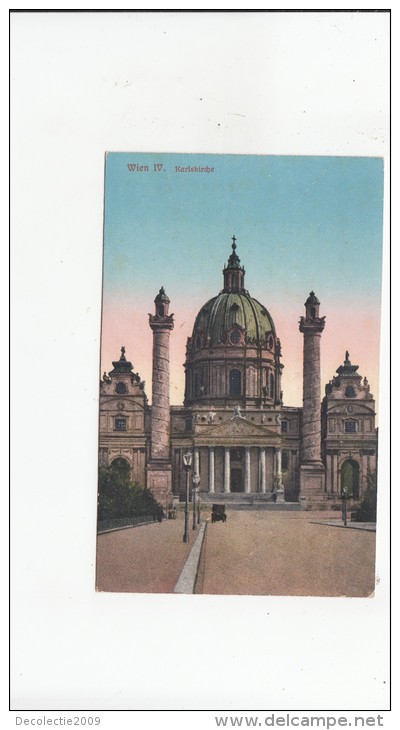 B80323 Wien Karlskirche Austria   Front/back Image - Kirchen