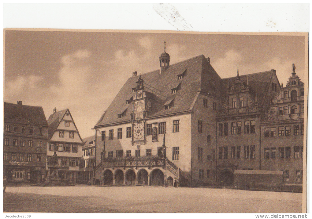 B80327 Heilbronn S H Rathaus Germany Front/back Image - Heilbronn