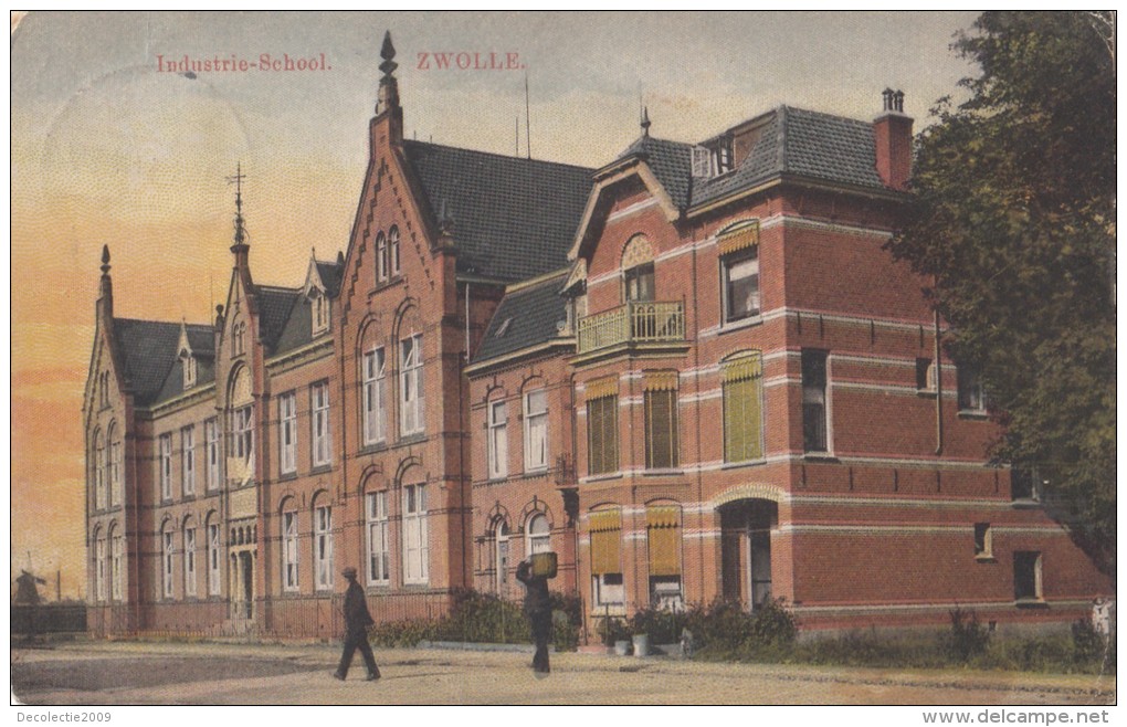 B80376 Industrie School Zwolle  Netherland   Front/back Image - Zwolle