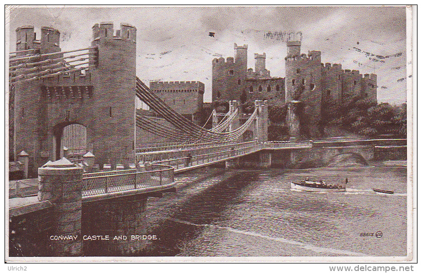 PC Conwy Castle Conway Castle And Bridge - Ca. 1930 (2561) - Other & Unclassified