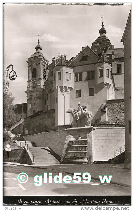 WEINGARTEN - Münster Mit St. Martinus Brunnen - Münster