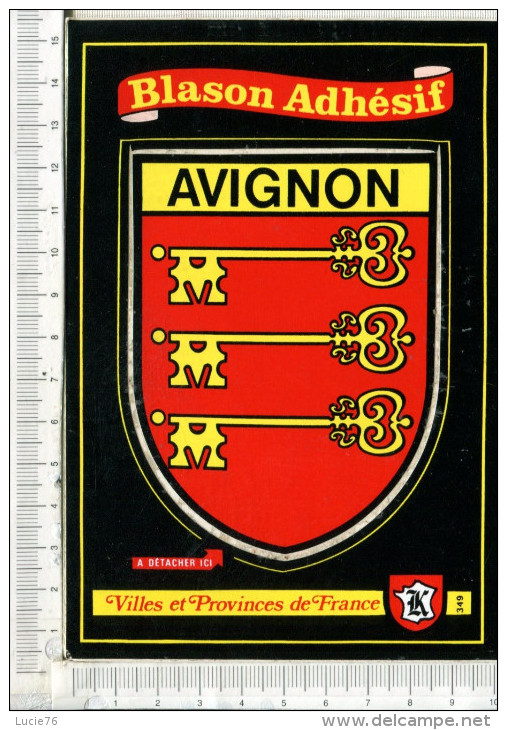 BLASON ADHESIF  -   AVIGNON  -   Villes Et Provinces De France - Avignon