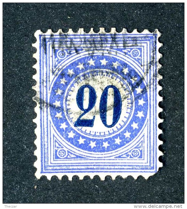 1850 Switzerland  Michel #6 IIK Used  Scott J6 Fault  ~Offers Always Welcome!~ - Postage Due