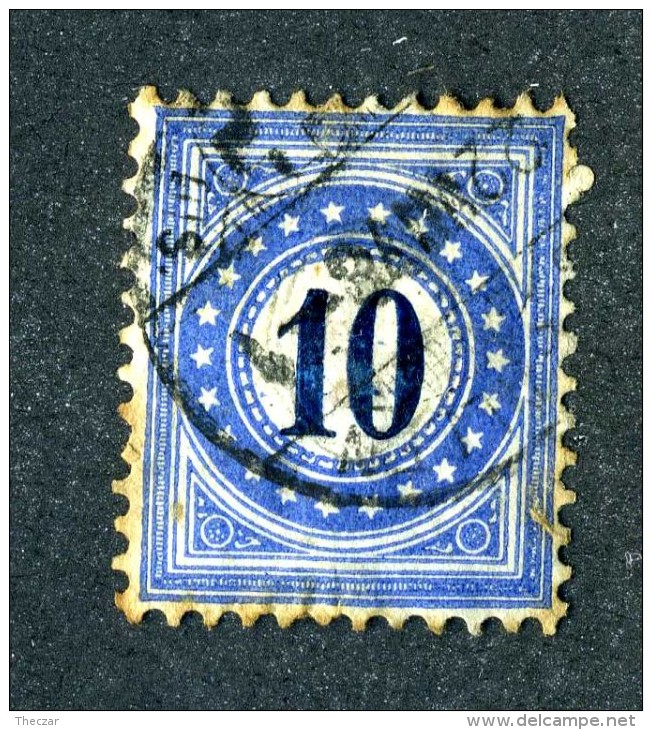 1851 Switzerland  Michel #5  Used  Scott J5   ~Offers Always Welcome!~ - Postage Due