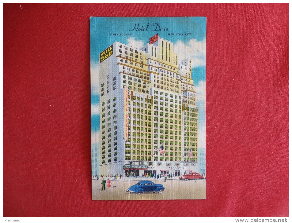 New York > New York City > Manhattan Hotel Dixie   Back Side Age Discloration  Not Mailed Ref 1266 - Manhattan